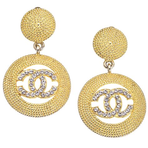 chanel earrings dangling|chanel swarovski earrings.